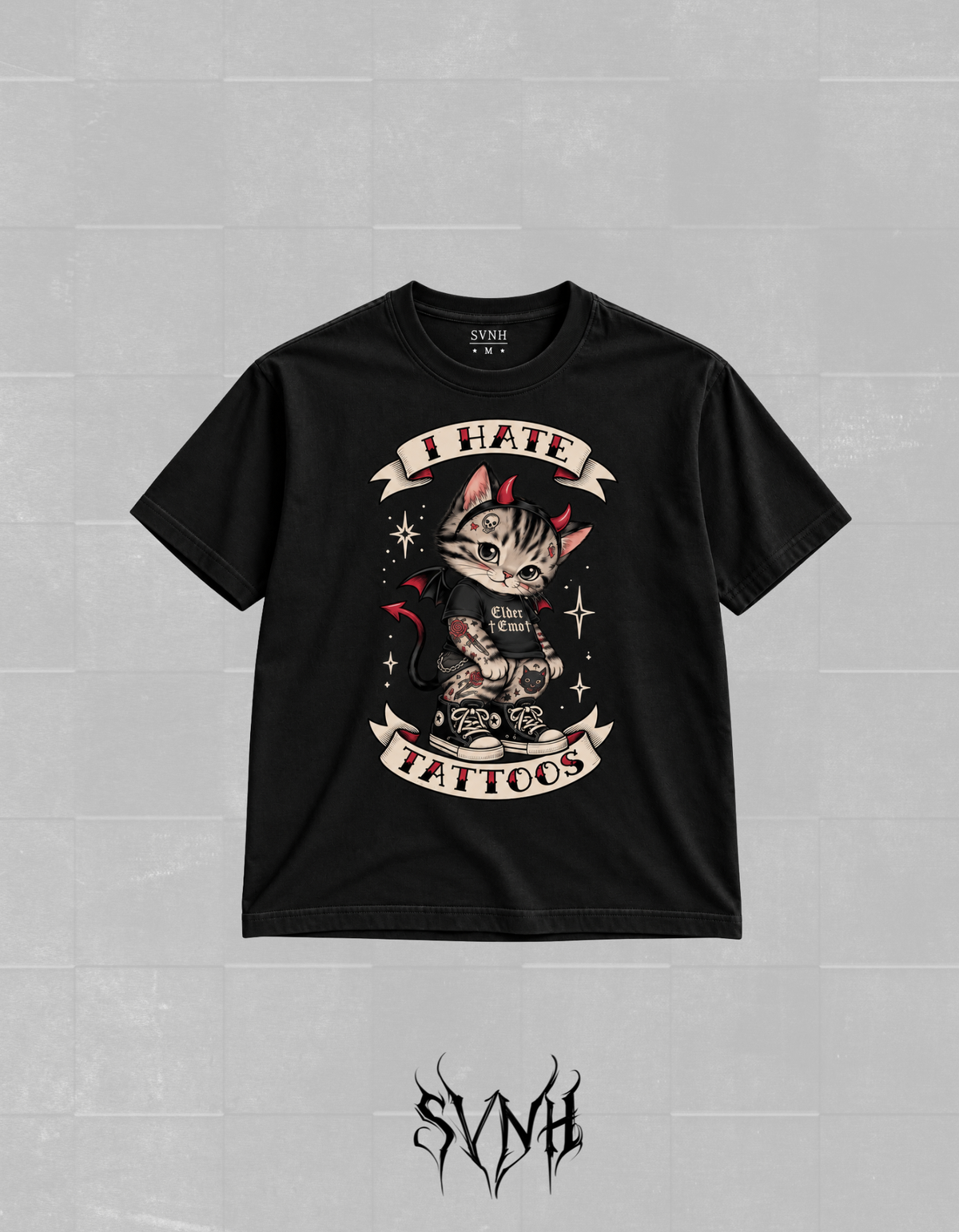 Camiseta Hate tattoo - Preta