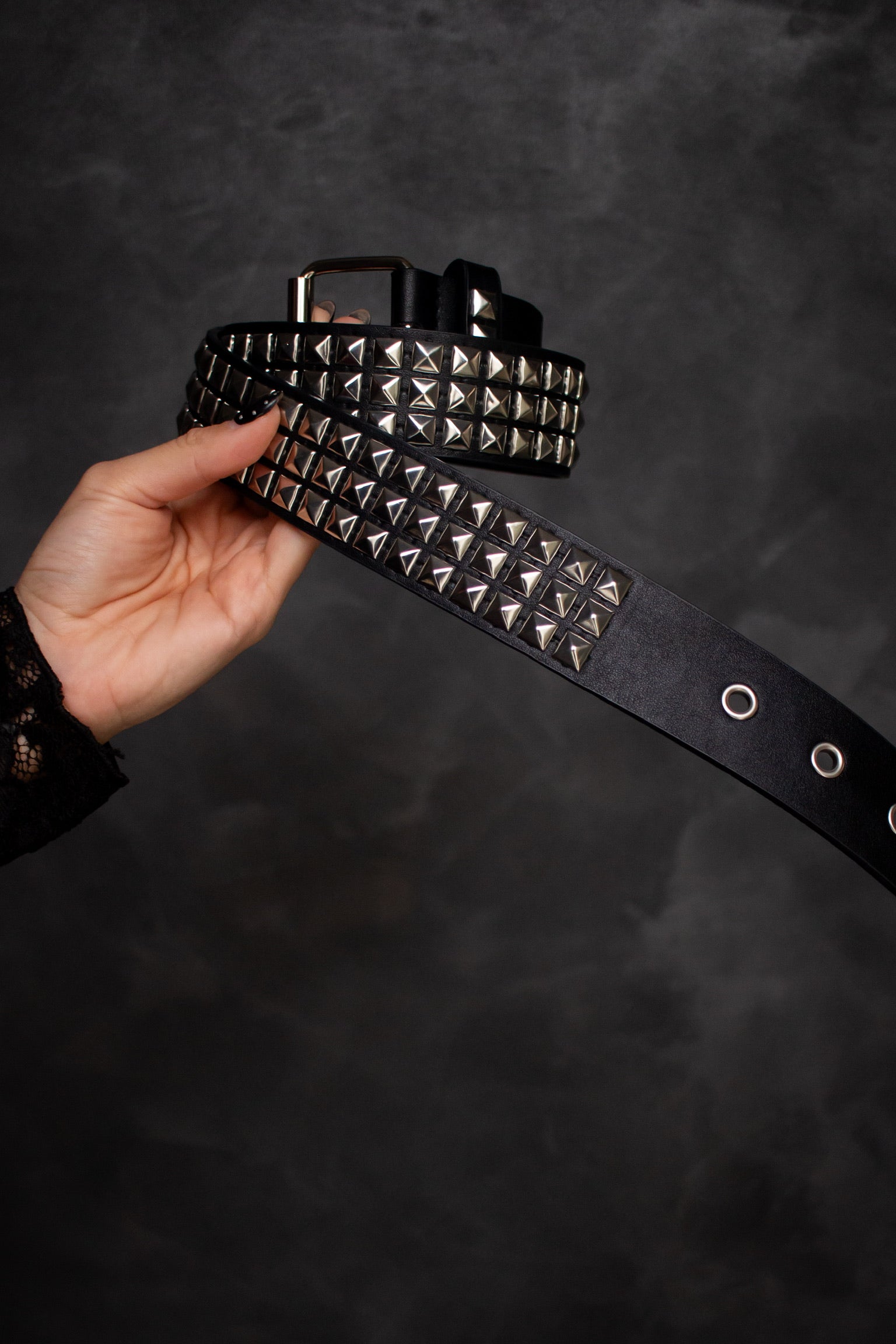 Cinto emo - spikes