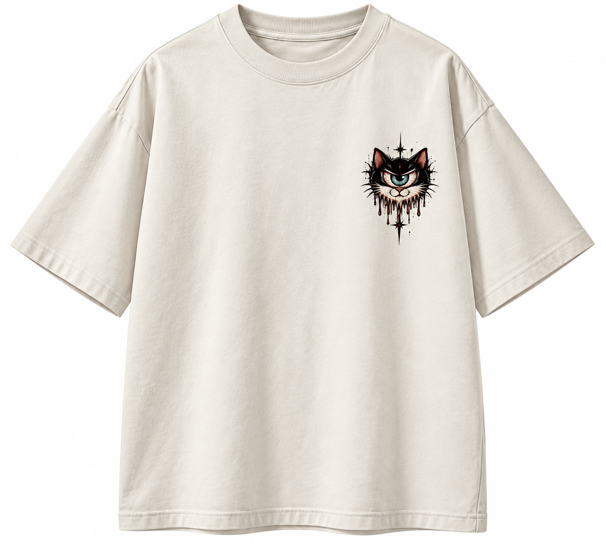 Camiseta Oversized dark cat
