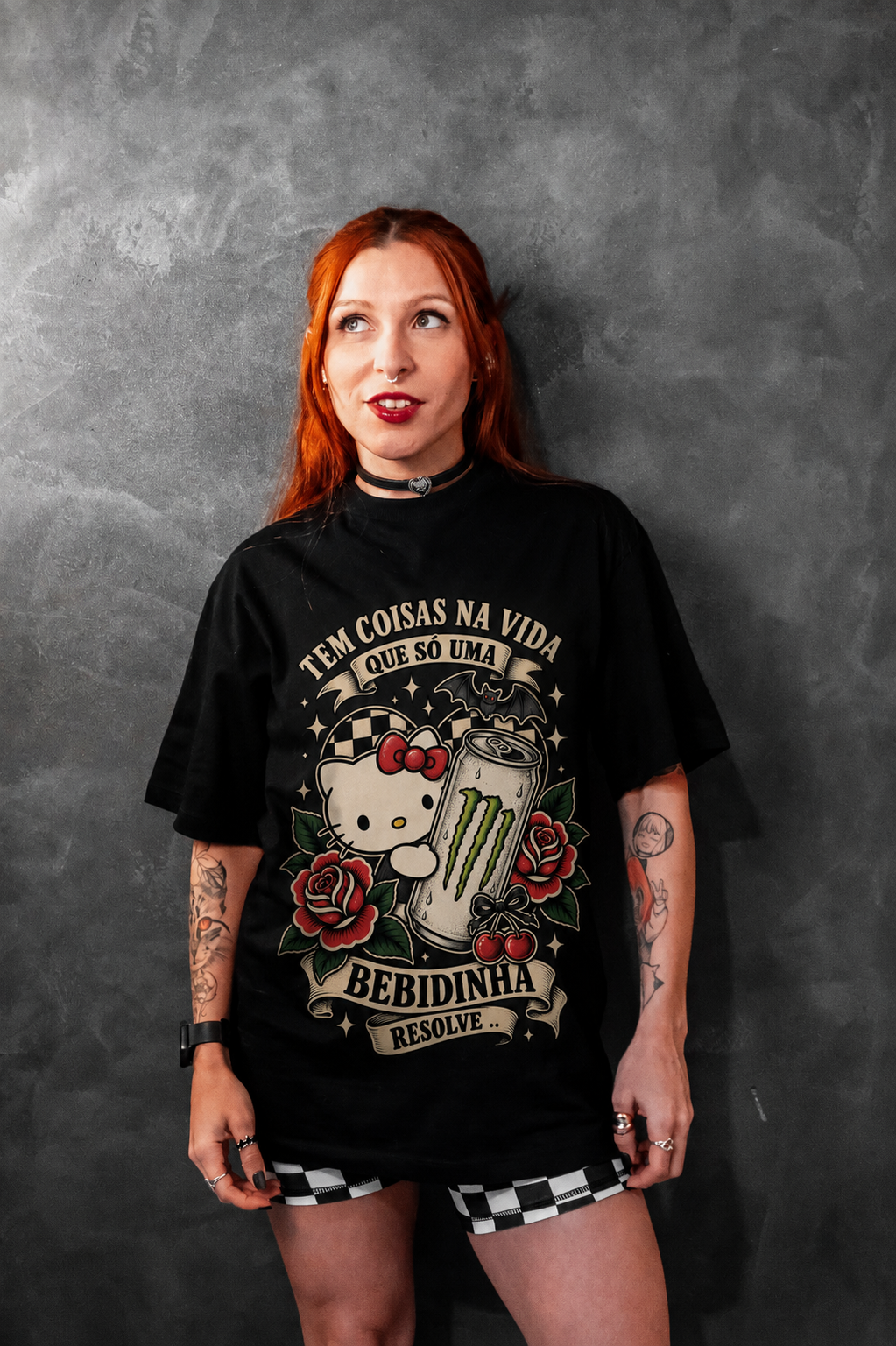 Camiseta hello kitty Monsters