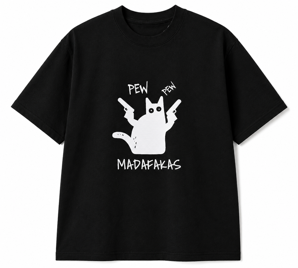 Camiseta Gato Pew Pew