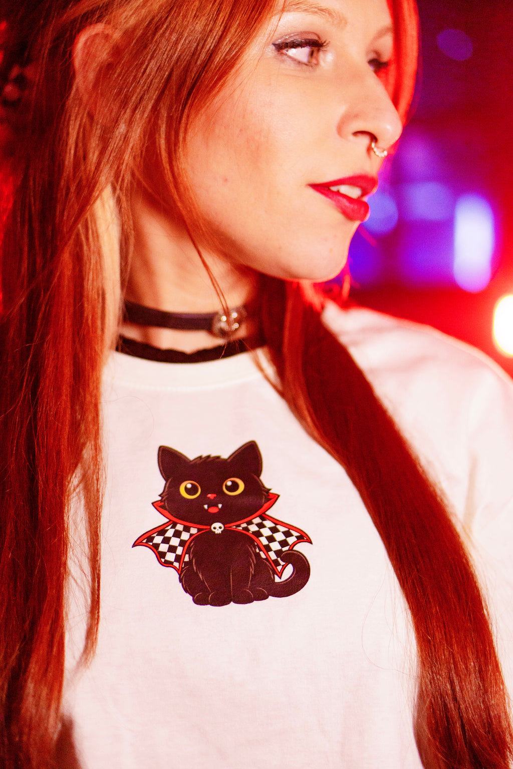 Camiseta Cat Emo Hallowemo