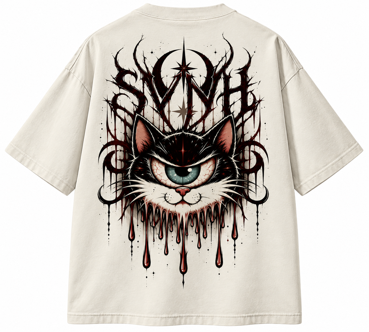Camiseta Oversized dark cat
