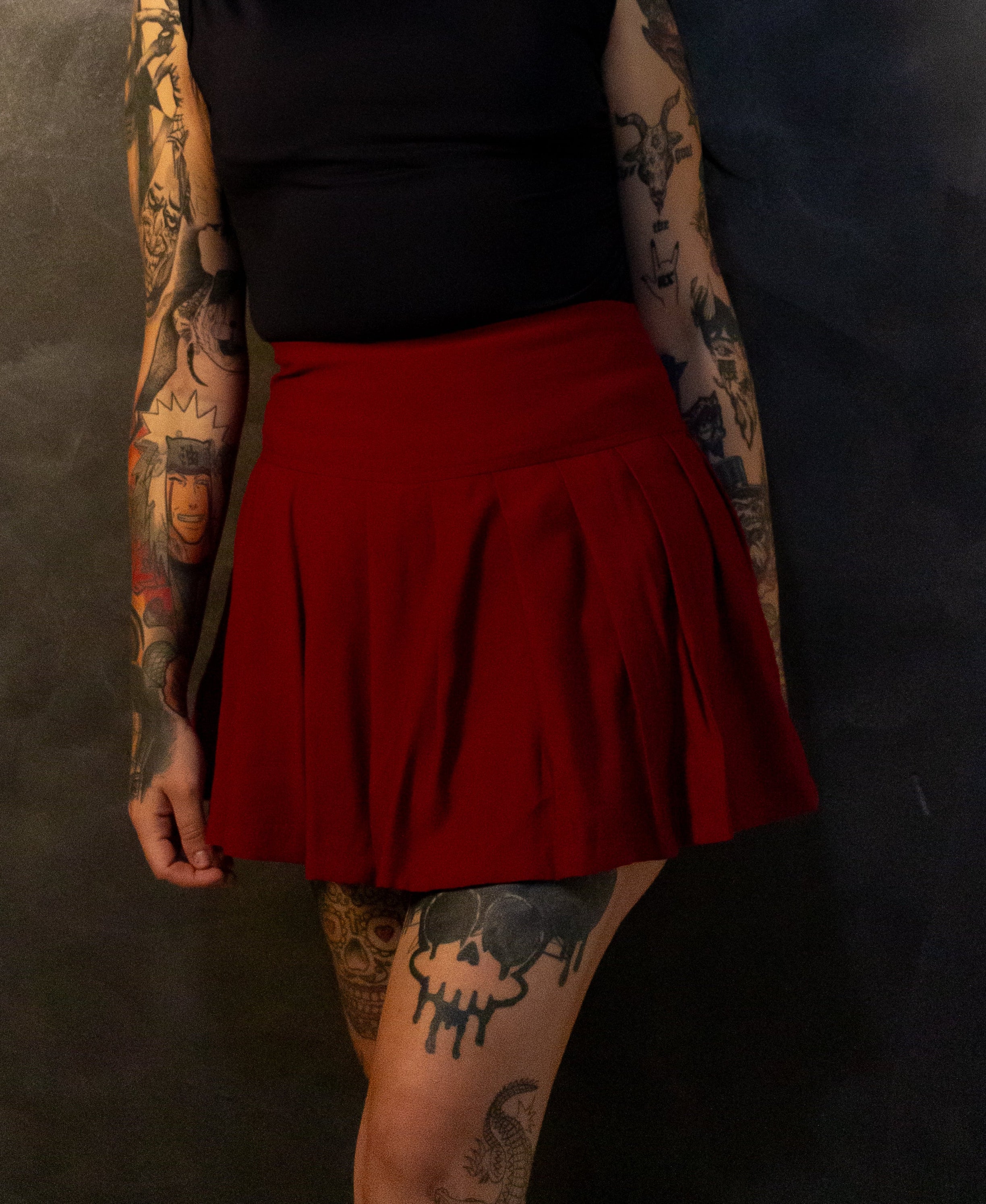 Saia plissada