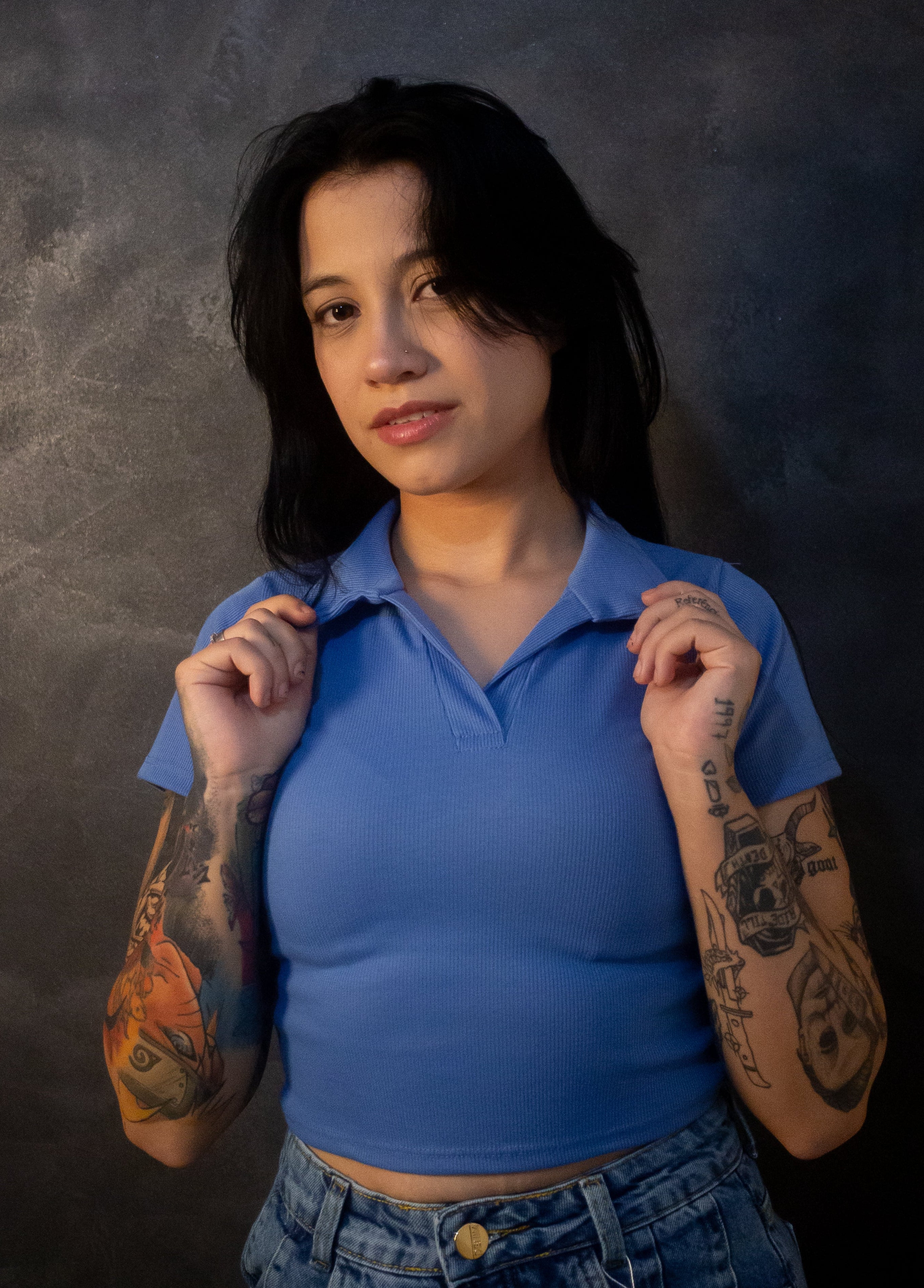 Polo Basic - azul candy