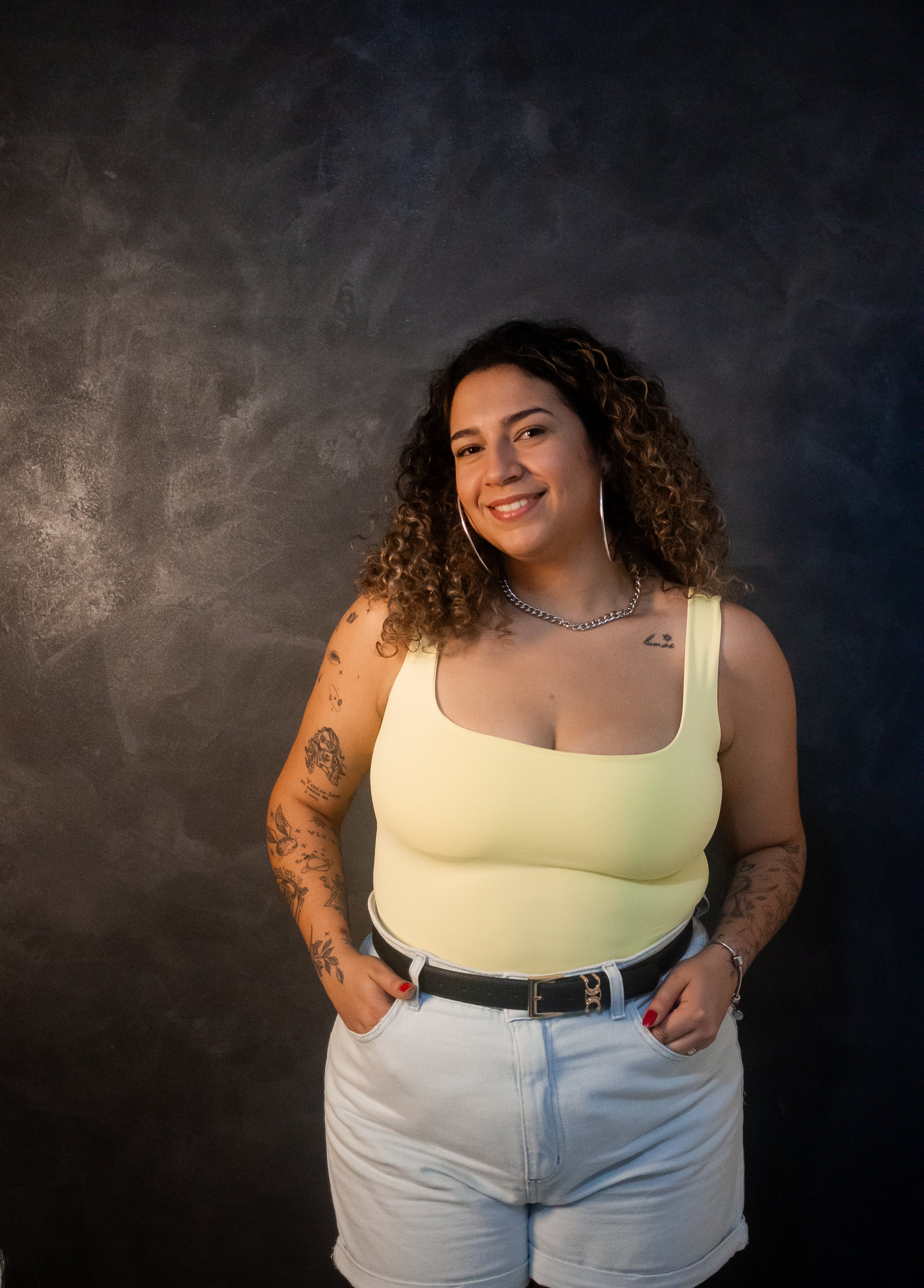 Body Bruna - Poliamida Amarelo candy