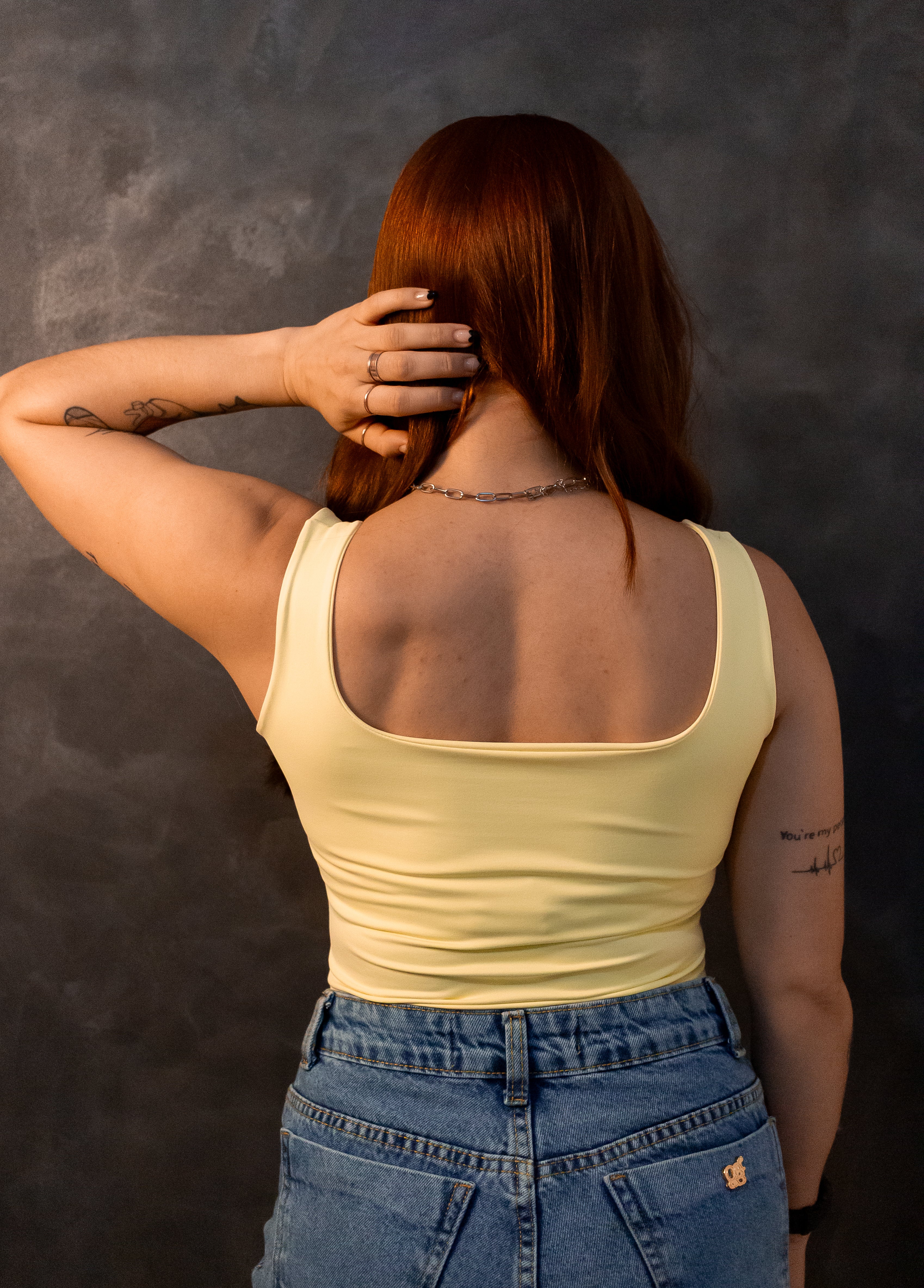 Body Bruna - Poliamida Amarelo candy