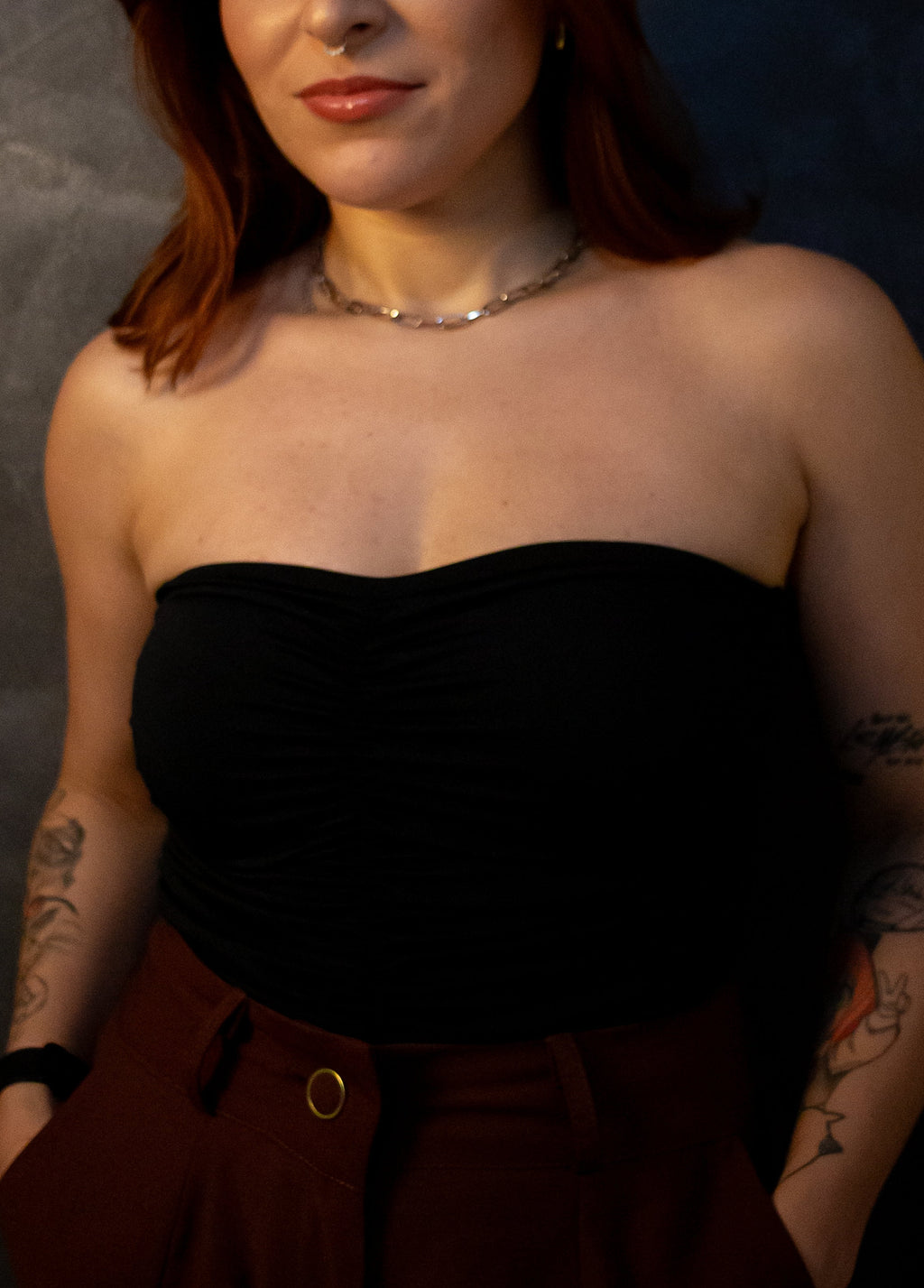 Body Drapeado Gio - Preto