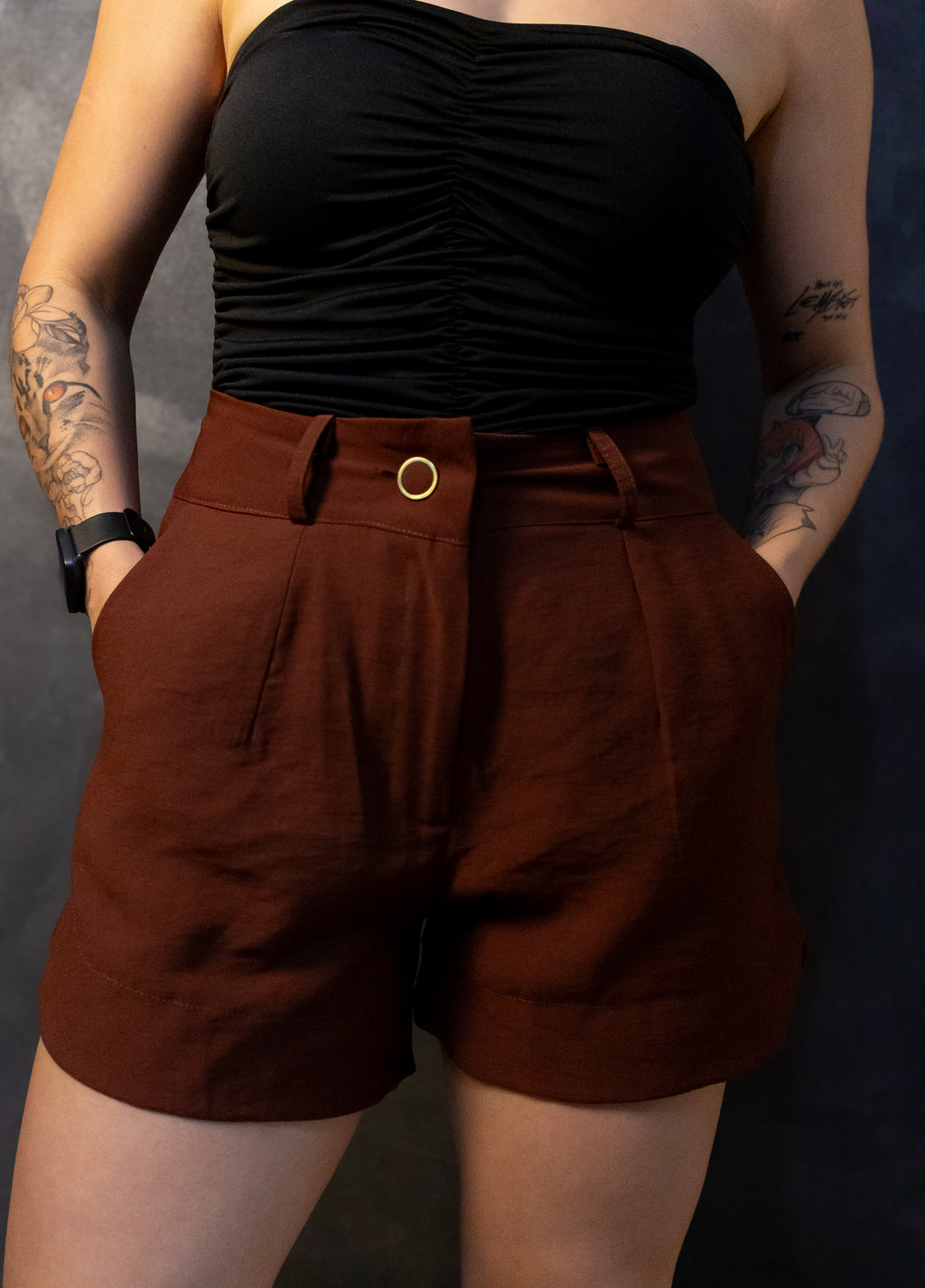 Short Viscose - Chocolate