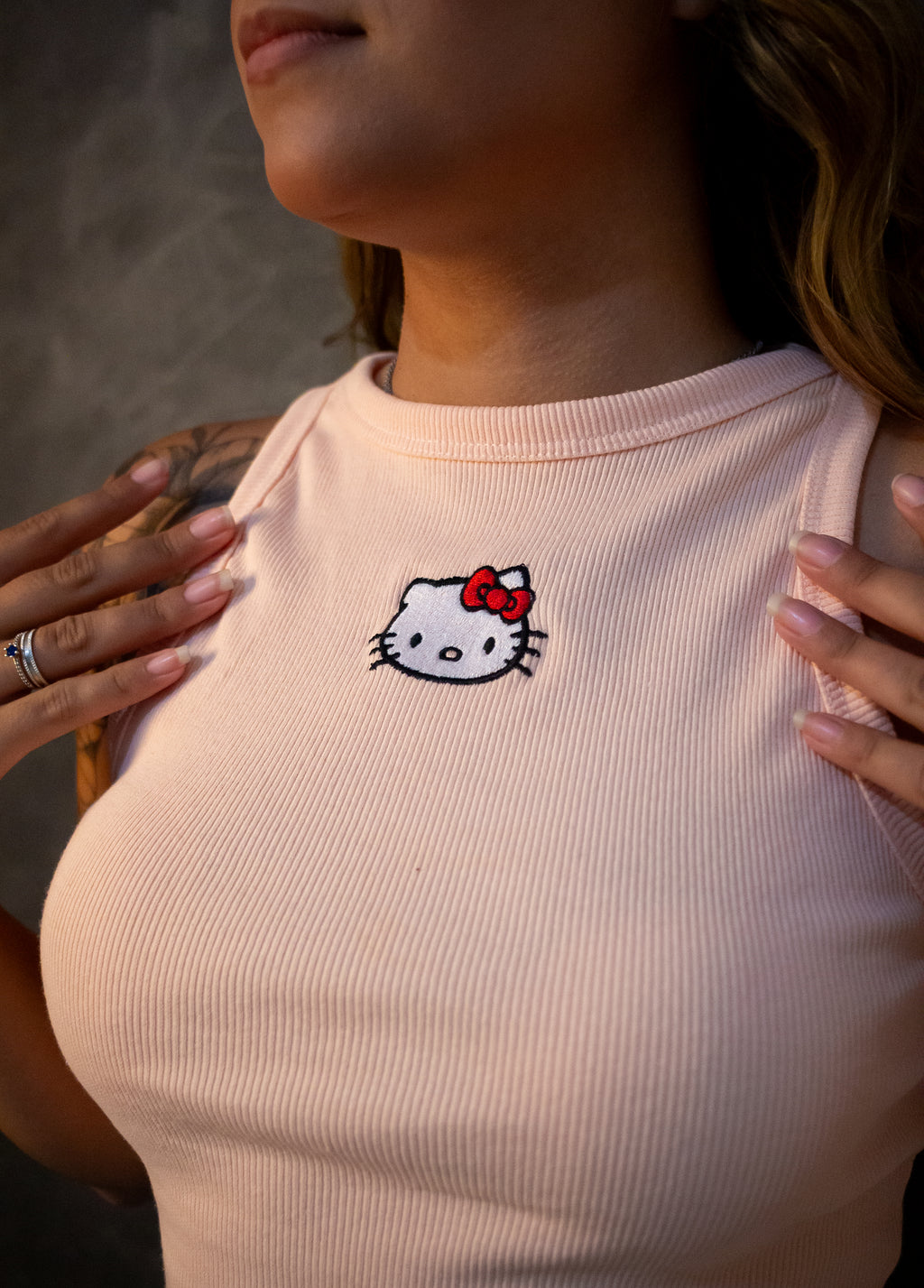 Cropped Hello Kitty - Rosa