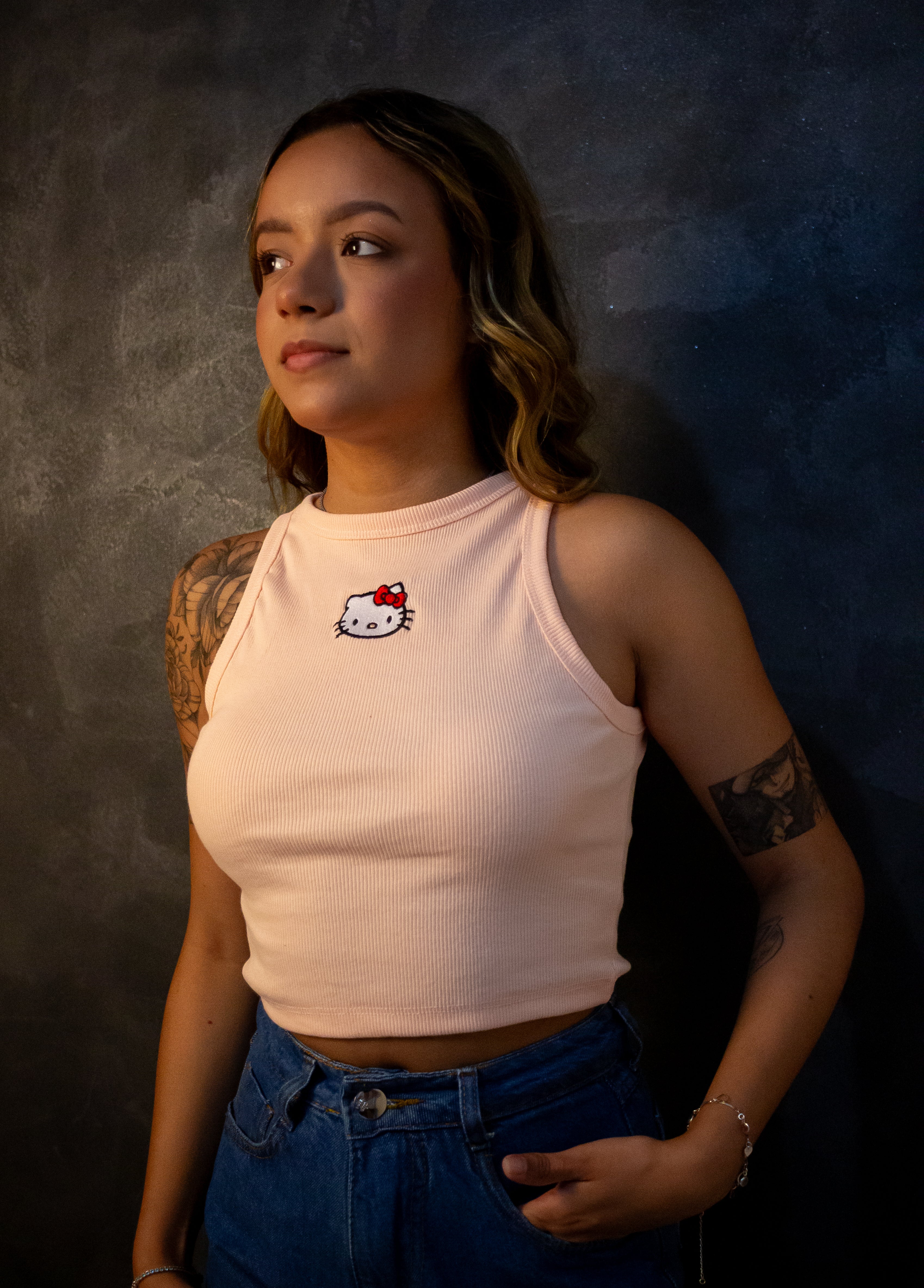 Cropped Hello Kitty - Rosa