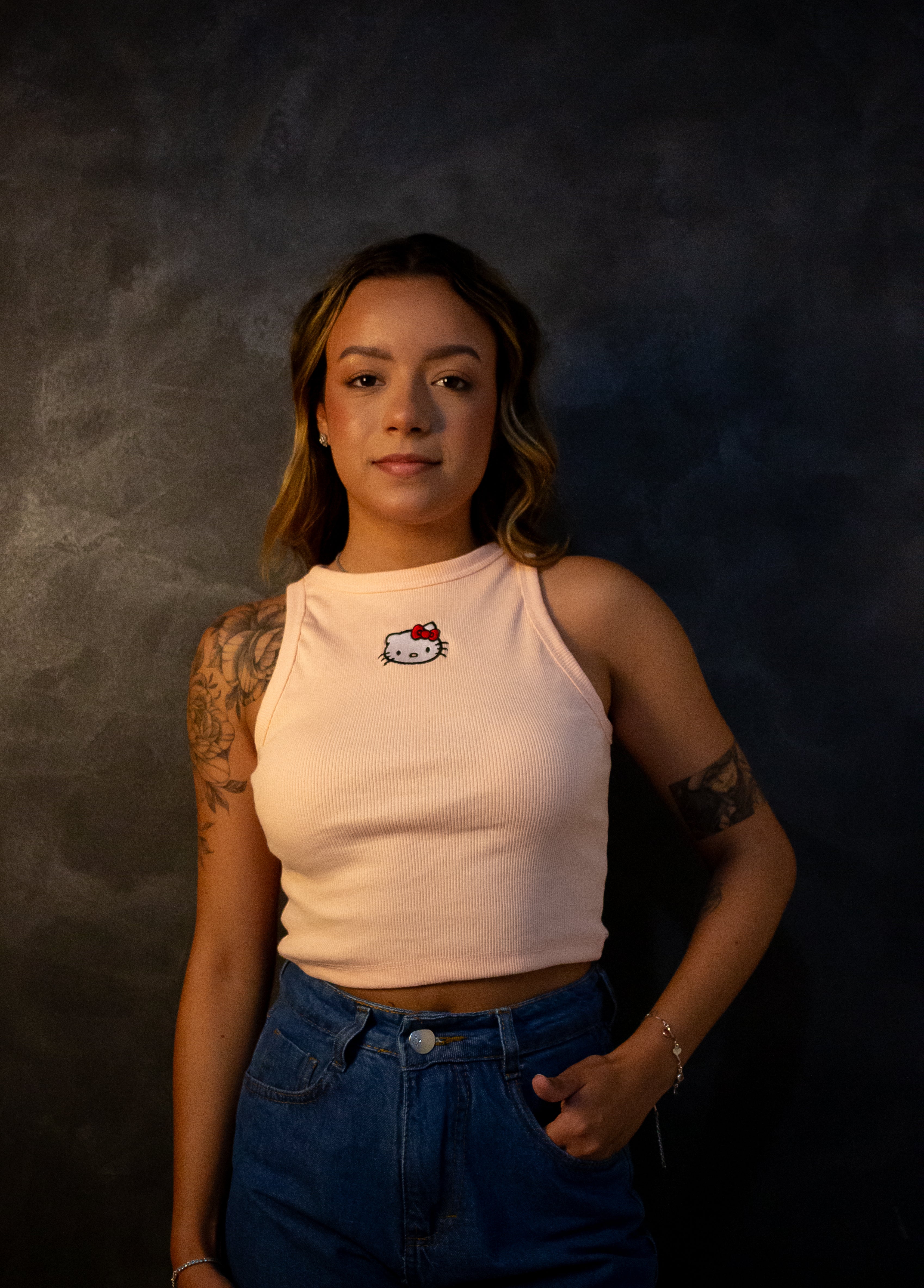 Cropped Hello Kitty - Rosa