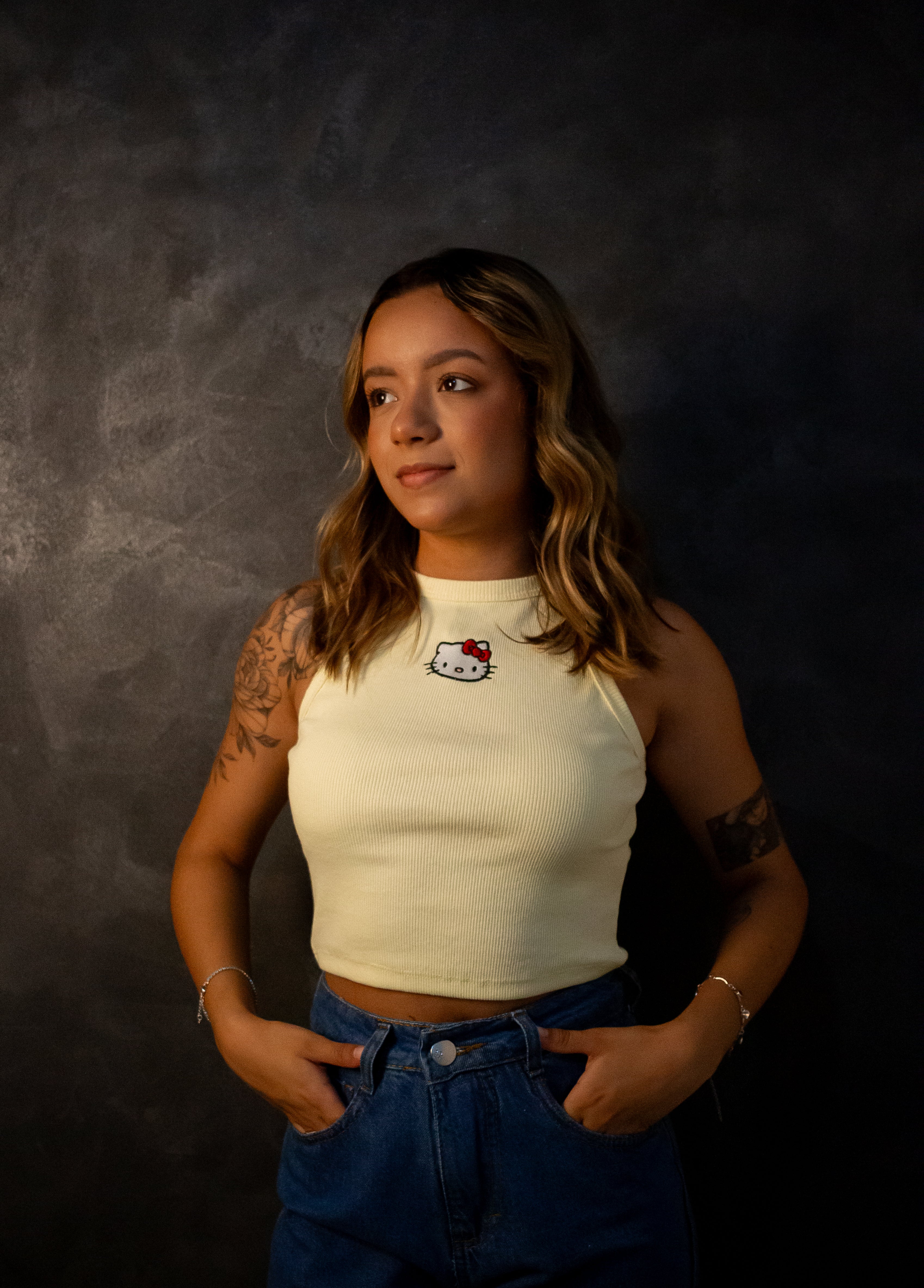 Cropped hello kity - Amarelo candy