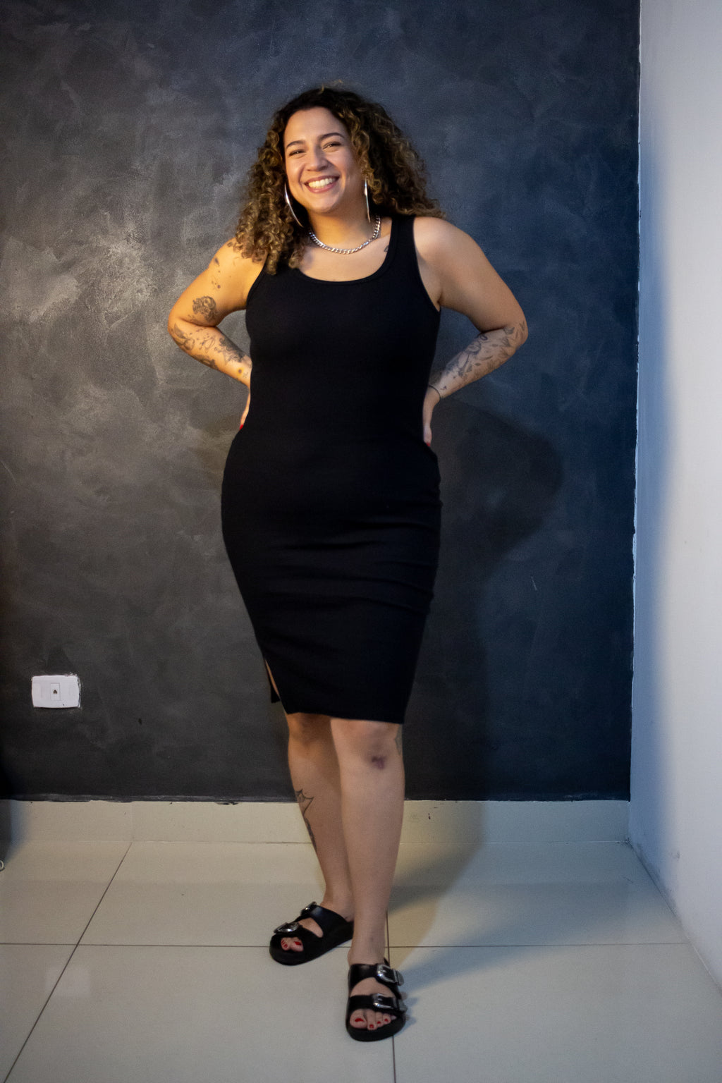 Vestido Regata - Preto