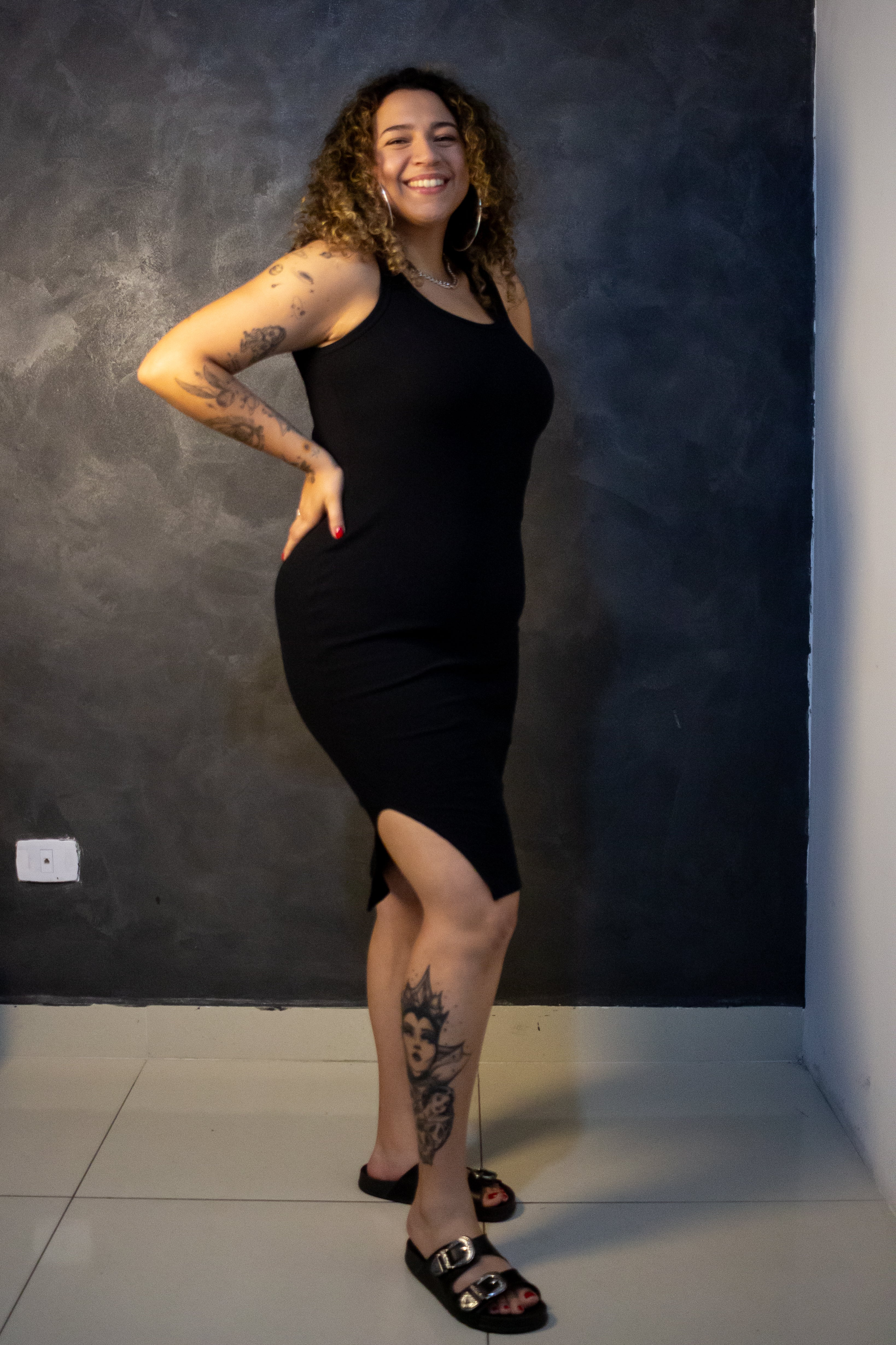 Vestido Regata - Preto
