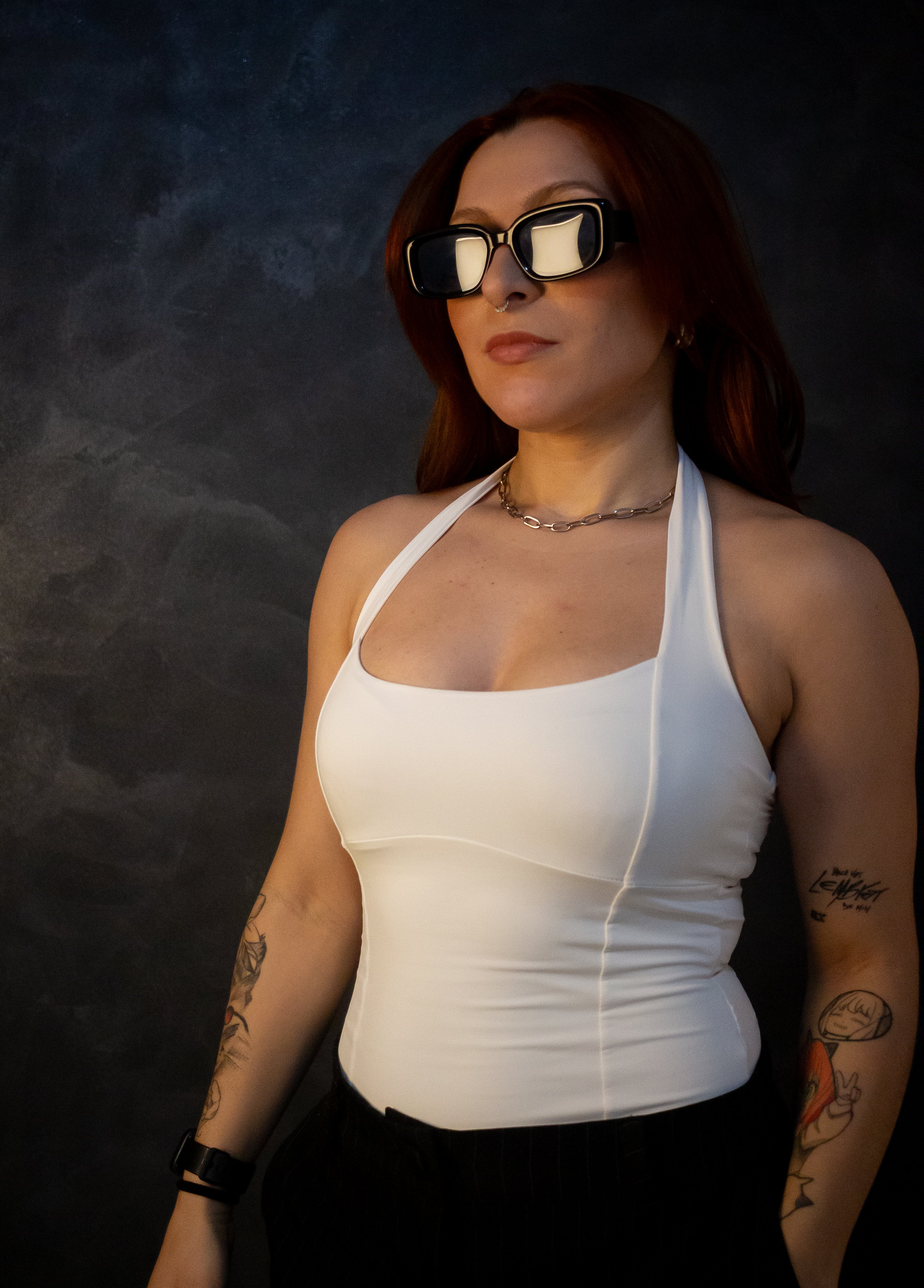 Blusa frente unica- off white