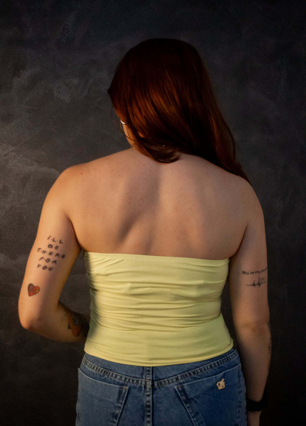 Top Tube Poliamida - amarelo candy