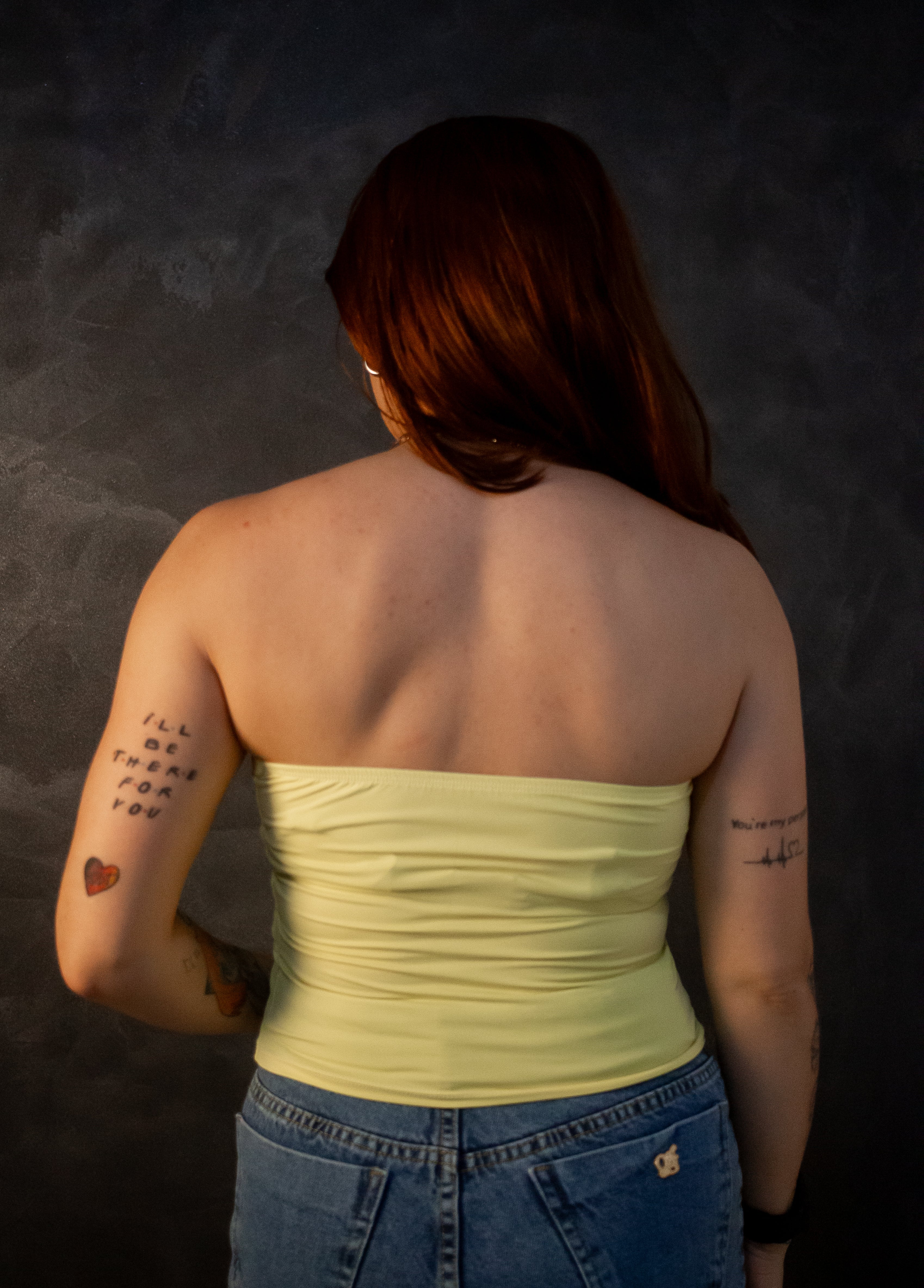 Top Tube Poliamida - amarelo candy