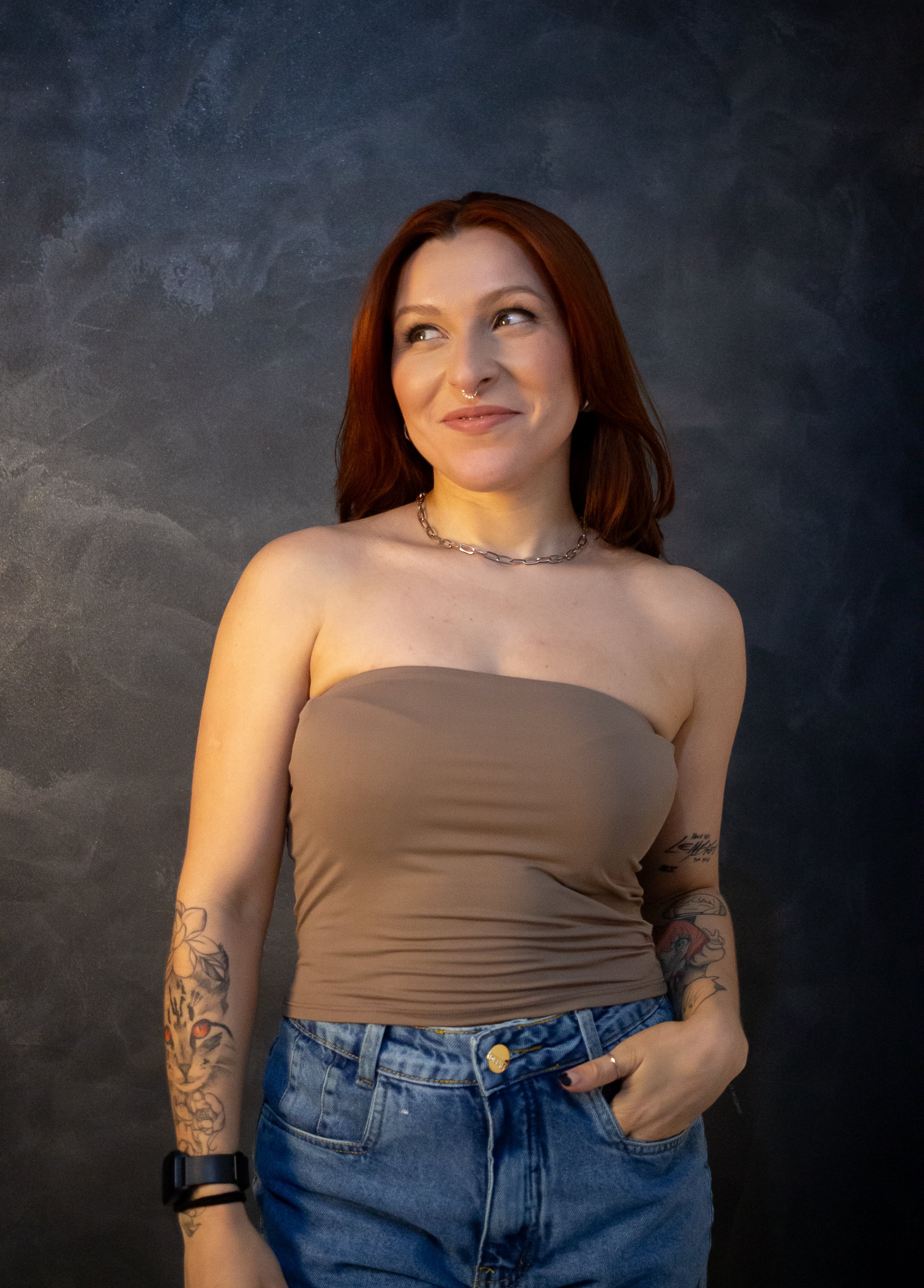 Top Tube Poliamida - coconut