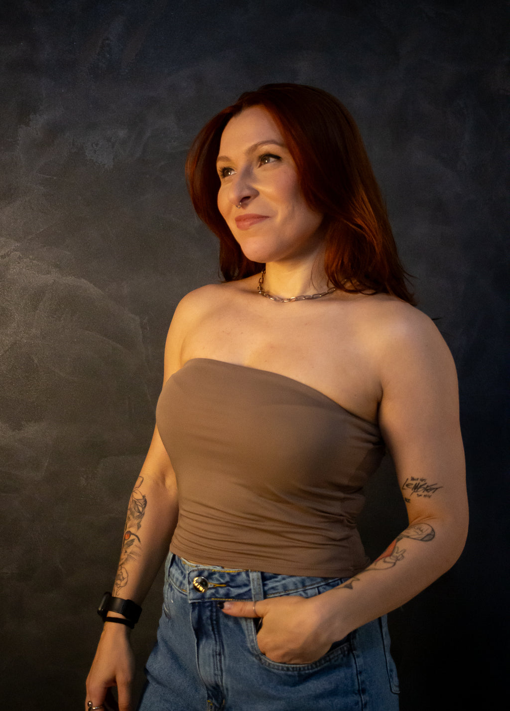 Top Tube Poliamida - coconut