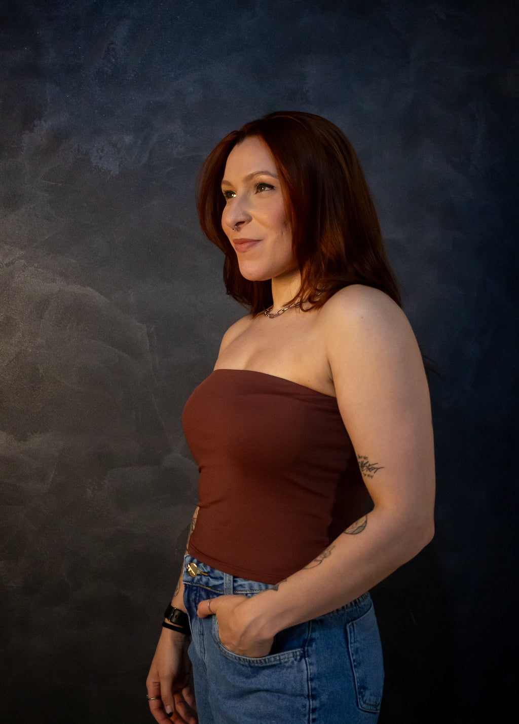 Top Tube Poliamida - Chocolate