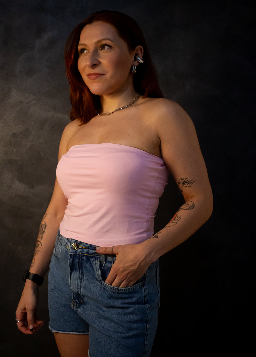 Top Tube Poliamida - Rosa candy