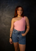 Body Nula Manga - Rosa