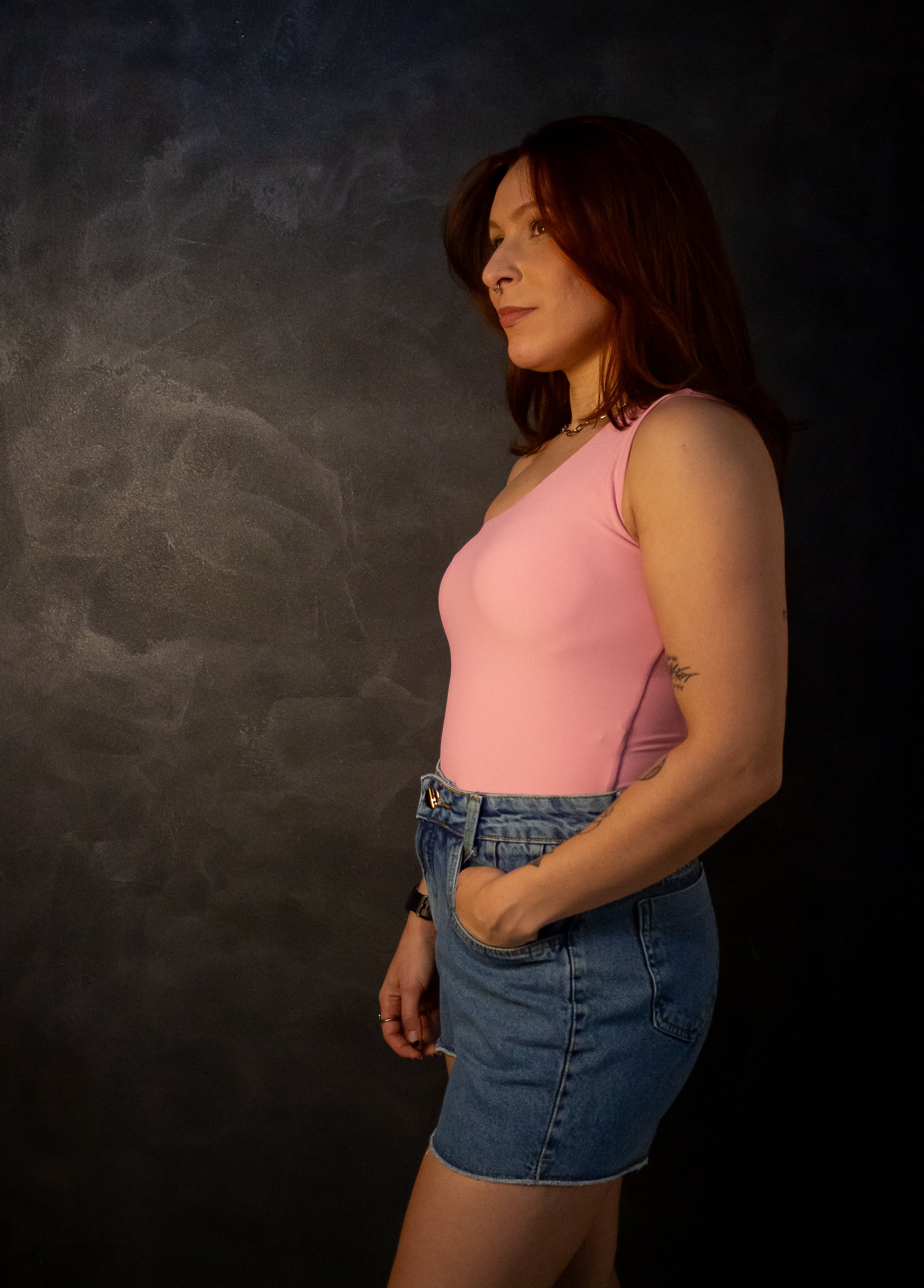 Body Nula Manga - Rosa