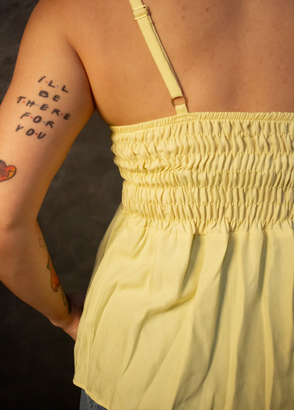 Blusa Peplum - Amarelo Manteiga