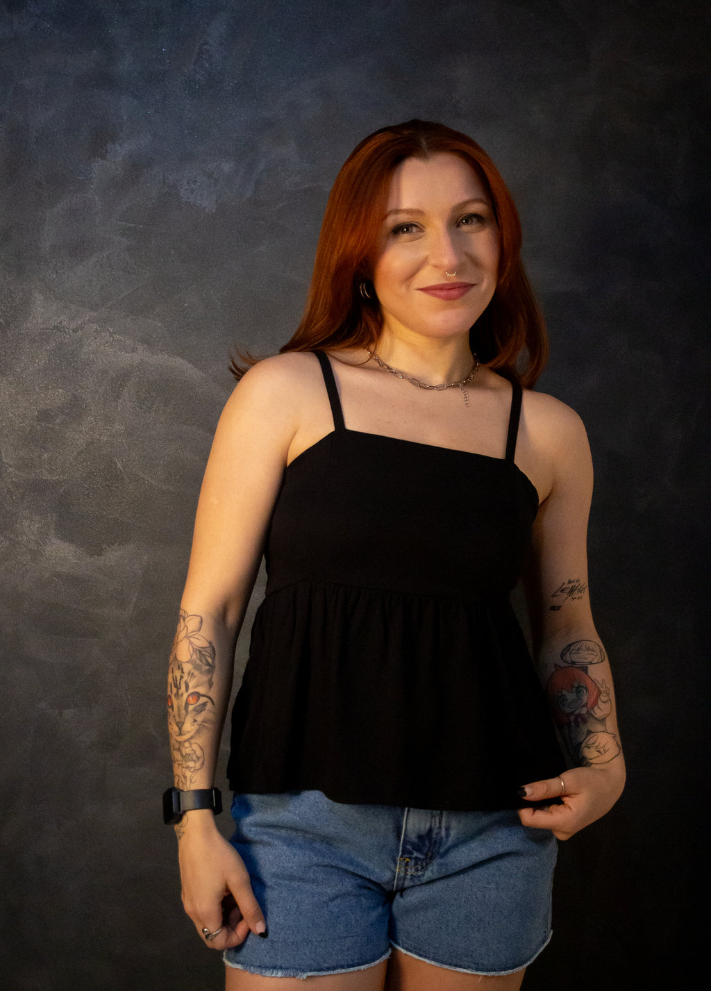 Blusa Peplum - Preta