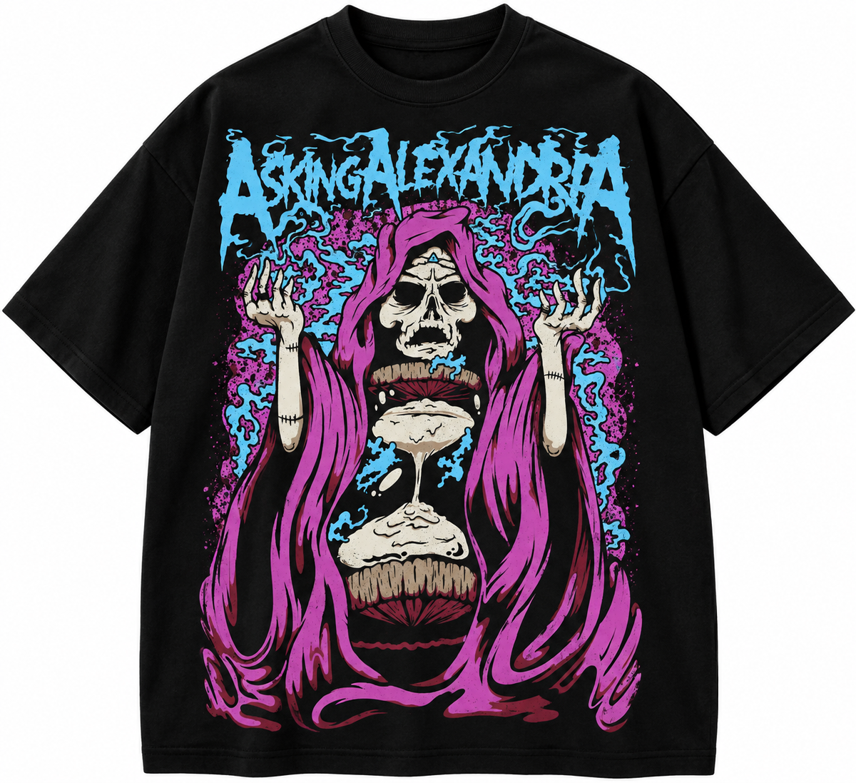 Camiseta Oversized Asking Alexandria — Hallowemo
