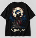 Camiseta Oversized Coraline Vamp — Hallowemo